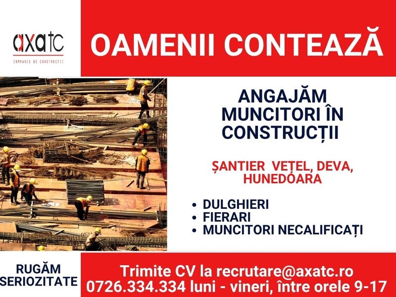 Muncitori in constructii,